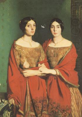 Theodore Chasseriau The Two Sisters (mk05) china oil painting image